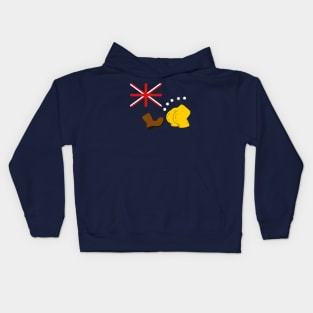 Australian Boot Flag [Roufxis - TP] Kids Hoodie